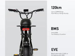PIXAR SuperV 20" Off-Road Electric Bike 500W Motor 48V 30Ah Battery