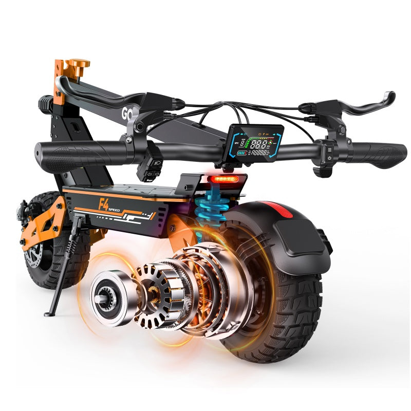 1 F4 Scooter Orange | 1000W PeakPower Electric Scooter Max Speed20 MPH Long Range34