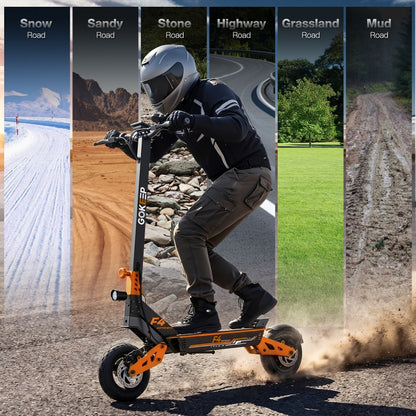 1 F4 Scooter Orange | 1000W PeakPower Electric Scooter Max Speed20 MPH Long Range34