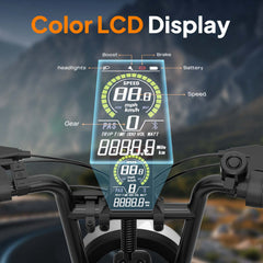 T16 16" Electric Bike, 500W Motor, 48V 13Ah Battery, 7-Speed