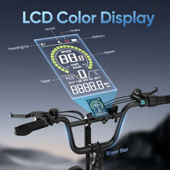 E20 PRO 48V750W High‑Carbon Steel Electric Bike 20*4.0 Fat Tire 45km/h Max Speed