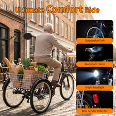 M300 Electric Tricycle – 250W  36V 15Ah  24"×2.125" Tyres
