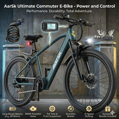 GT300-26 Adult Electric Mountain Bike, Equipped with A 748W 10AH