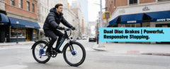 Bodywel A26 26'' City Electric Bike, Electric Bicycle with 36V 13.5Ah Removable Battery
