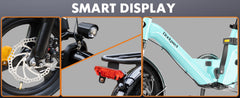 Bodywel T16PRO Folding Electric Bike, 14" Portable E-Bike, City EBike with LED
