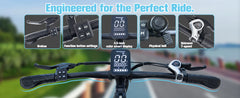 Bodywel A26 26'' City Electric Bike, Electric Bicycle with 36V 13.5Ah Removable Battery