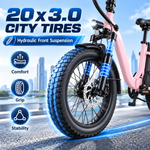 Vélo électrique SE 750 W à pneus larges pour adulte