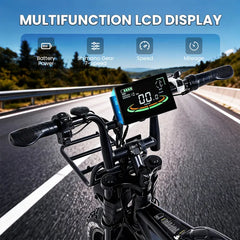 AtlasTrek V8 MAX - Electric Bike - 500W Motor - 48V 15Ah Battery - 45 km/h - 80 km