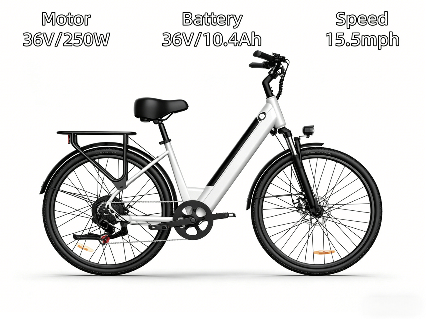 E26| E-Bike | 250W Motor | 36V/10.4Ah Batter |15.5 mph|