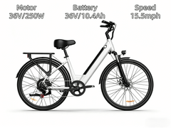 E26| E-Bike | 250W Motor | 36V/10.4Ah Batter |15.5 mph|