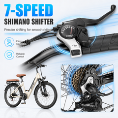 S600 E-bike – 250W Motor, 13Ah Battery, 100 km Range, Shimano 7-Speed