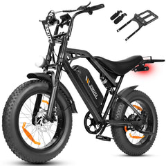 V202 All-Terrain E-Bike – 80 km Range, 25 km/h, Dual Suspension, Removable Throttle