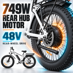 EB26 Fat-Tire-E-Bike für Erwachsene, 48 V, 15 Ah, 750 W