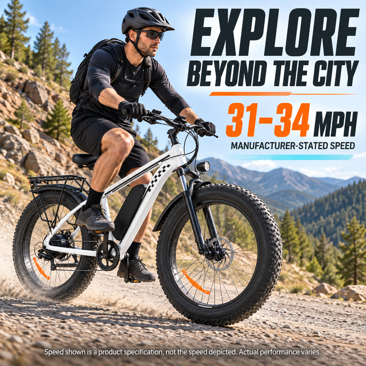 EB26 Fat-Tire-E-Bike für Erwachsene, 48 V, 15 Ah, 750 W