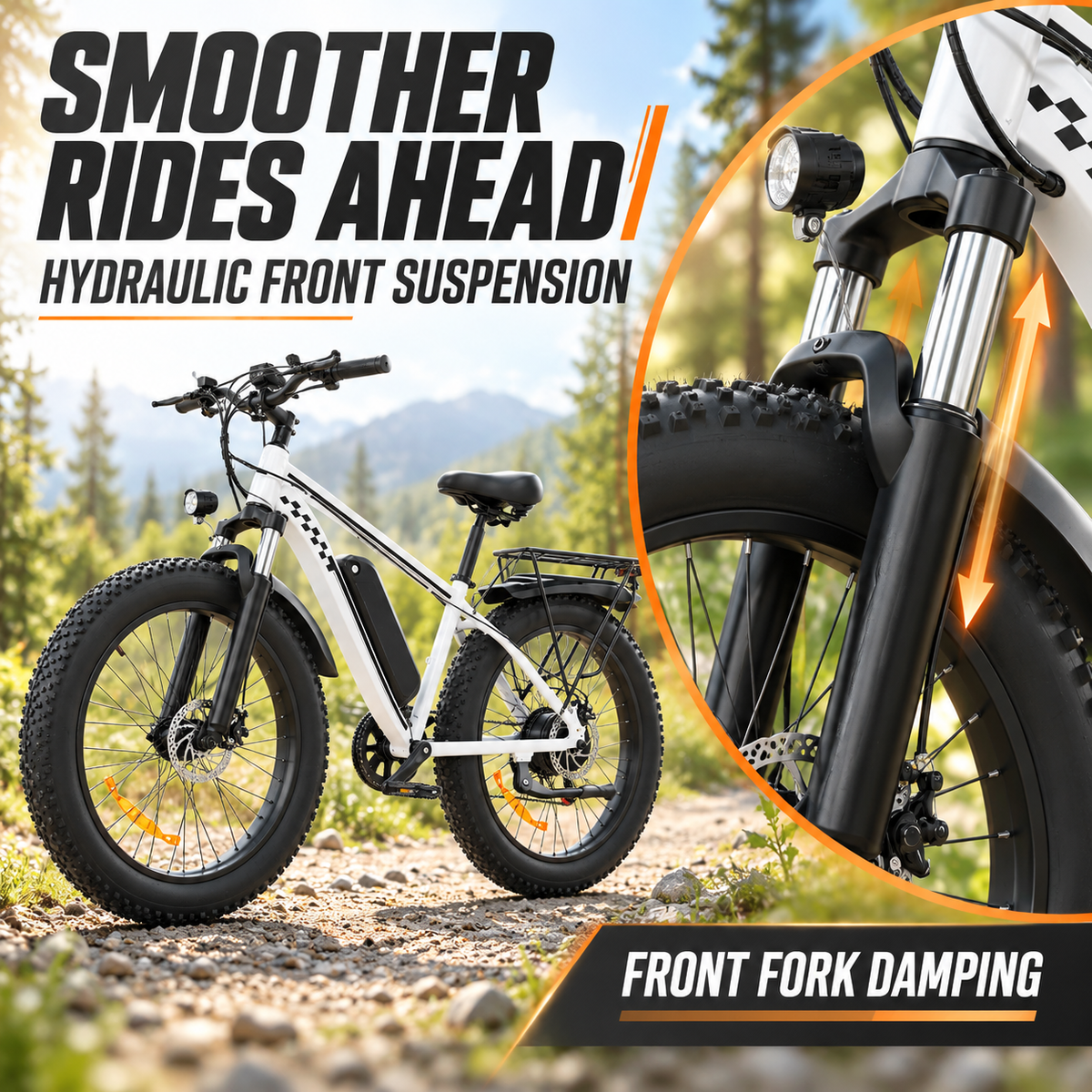 EB26 Fat-Tire-E-Bike für Erwachsene, 48 V, 15 Ah, 750 W