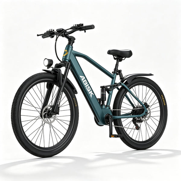 GT900-26 Adult Dual Suspension Electric Mountain Bike, 240W Peak Brushless