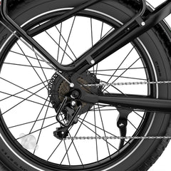 The V6pro E-bike features a 750W motor with a peak power of 960W
