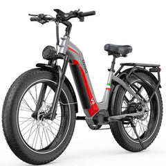 The V6pro E-bike features a 750W motor with a peak power of 960W