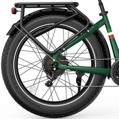 The V6pro E-bike features a 750W motor with a peak power of 960W